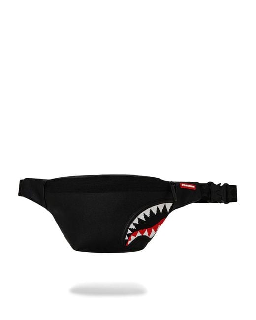 Sprayground Black Knit Commander Savvy Crossbody Bag