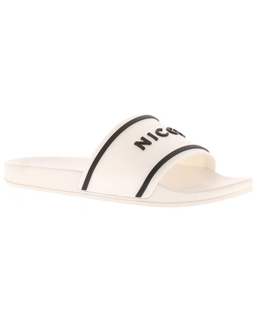 Nicce London Black Beach Sandals Quenchin for men