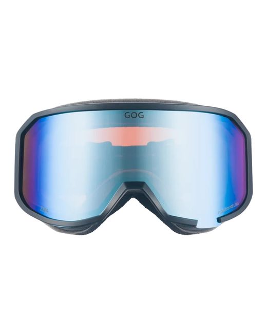 G.O.D Eyewear Blue Zero Uv400 Ski Snowboard Goggles With Anti-Fog Hydrophobic Mirror Double Lens