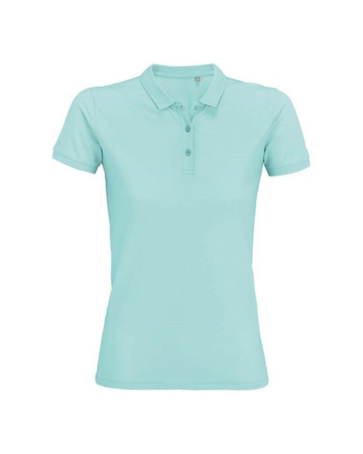 Sol's Blue Ladies Planet Organic Polo Shirt (Arctic)