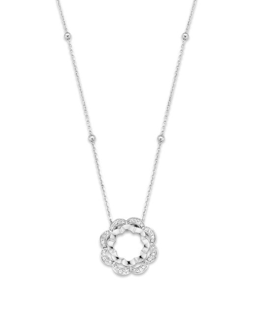 Orphelia White 'Onyx' 925 Sterling Chain With Pendant