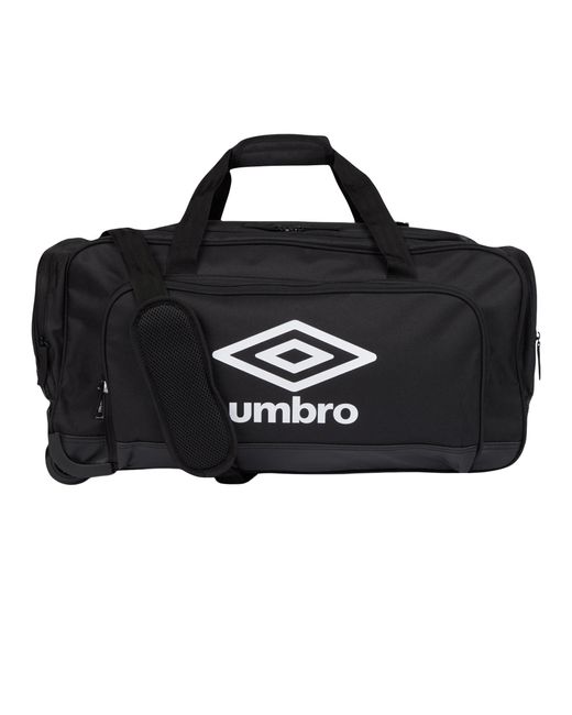 Umbro Black Wheeled Duffel Bag