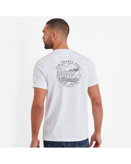 TOG24 White Country T-Shirt Optic Cotton for men