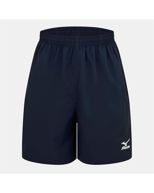 Mizuno Blue Takeshi Bermuda Shorts With Elasticated Waistband for men