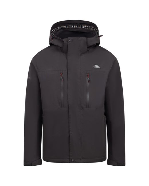 Trespass Gray Griminish Waterproof Jacket (Dark) for men