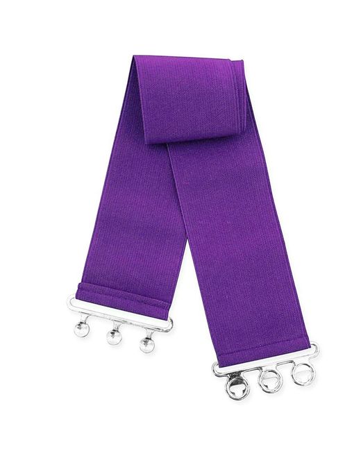 Enzo Purple Elasticated Belt