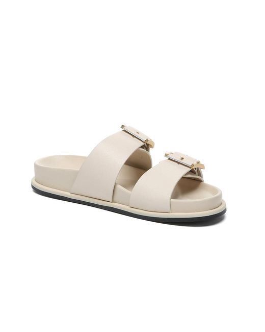 EverAu Australia White Ever Au Mounish Slides With Sole