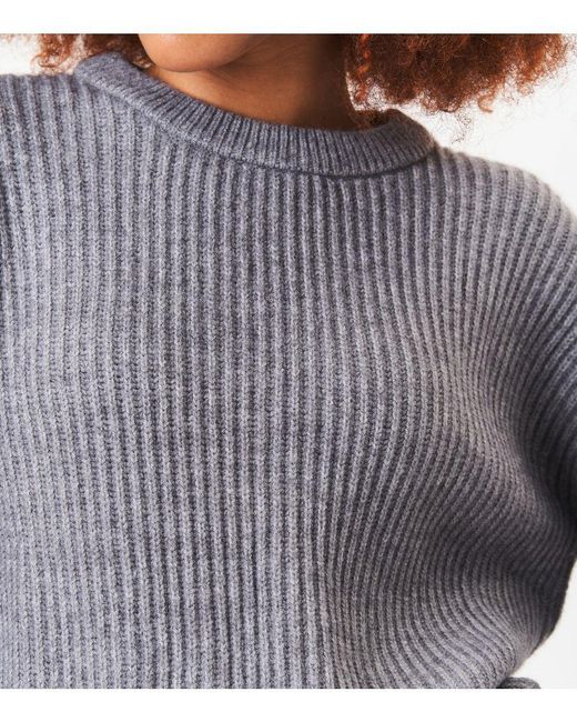 Gini London Gray Chunky Knit Oversized Jumper