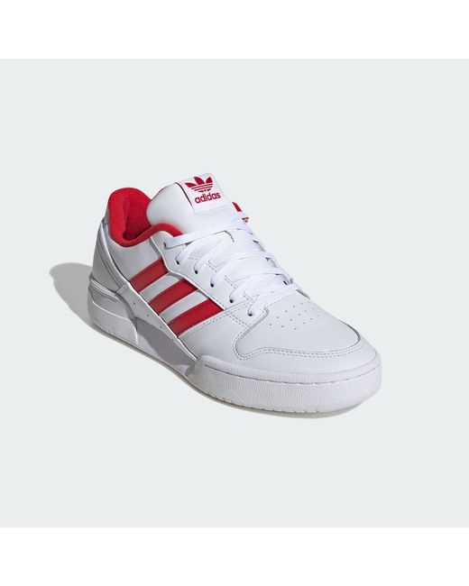 Adidas Originals White Team Court 2.0 Str Shoes for men