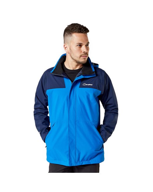 Berghaus Blue Waterproof And Packable Kinglas Pro Jacket, Outdoor Clothing for men