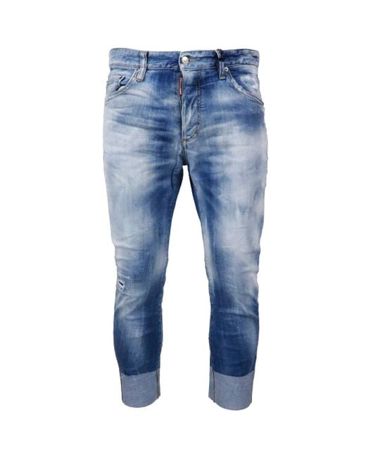 DSquared² Blue Sailor Jean Denim Pants Cotton for men