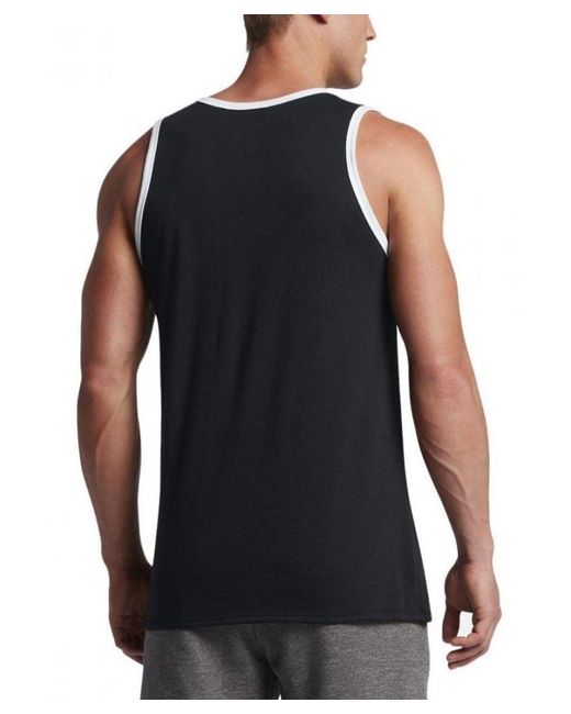 Nike Black Vest With Large Swoosh Ace Logo for men