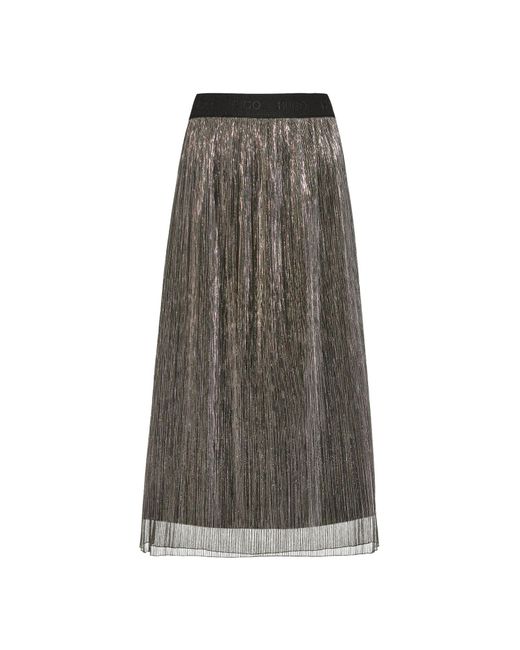 HUGO Gray Reglissy-1 Skirt