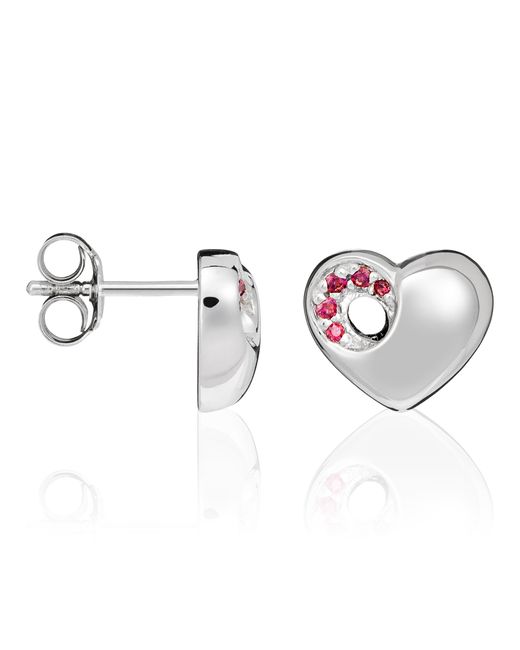 Orphelia Metallic 925 Sterling Stud Earrings