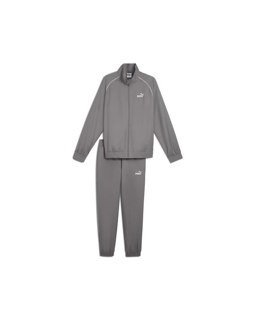 PUMA Gray Woven Piping Tracksuit for men