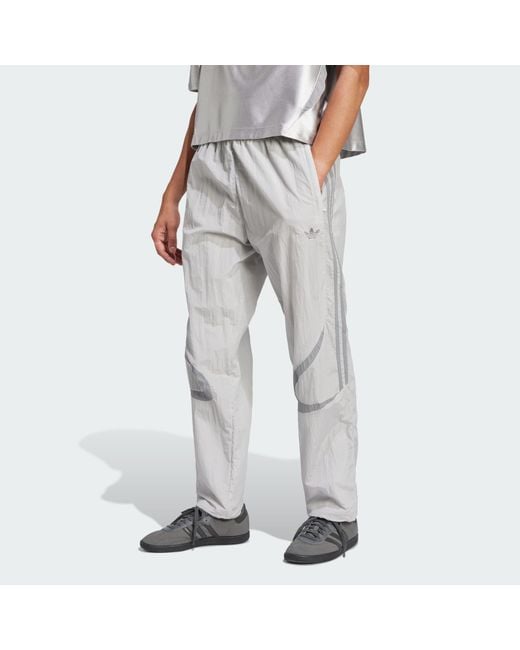 Adidas Gray Adicolor 2000S Woven Track Pants for men