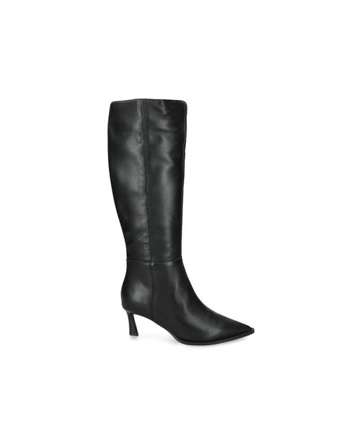 Steve Madden Black Leather Lucid Boots