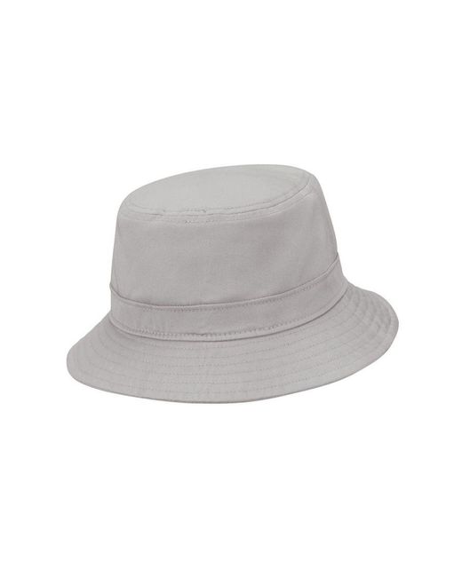 Nike Gray Bucket Hat (Light Smoke) Cotton
