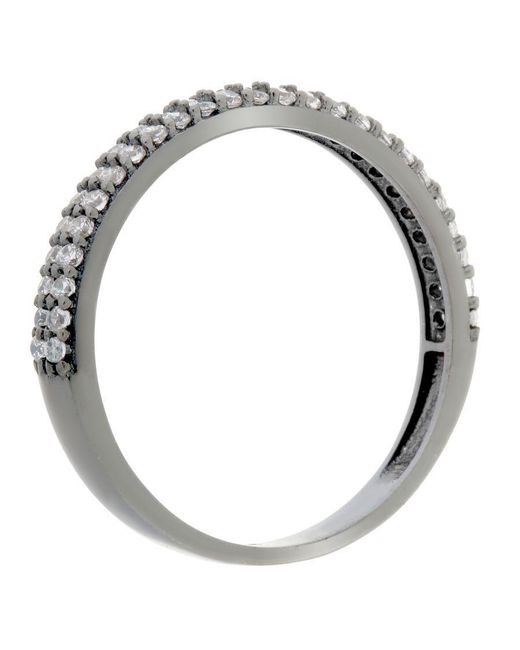 Orphelia Metallic Ladies Embellished 925 Sterling Ring