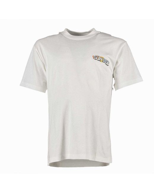 Sundek T-shirt -t-shirt in het White voor heren