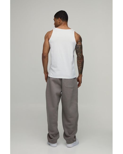 BoohooMAN White Basic Regular Fit Vest for men