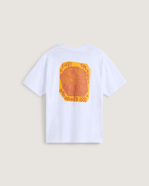 Vans White Heavy Thinker Loose Fit Short Sleeve T-Shirt for men