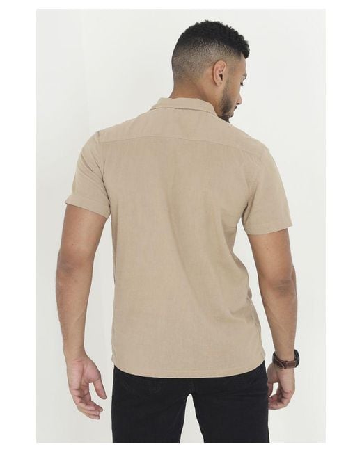 Brave Soul Natural 'Mikita' Short Sleeve Shirt for men