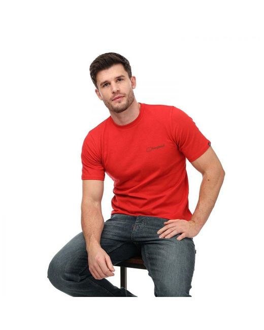 Berghaus Red Organic Colour Logo T-Shirt for men