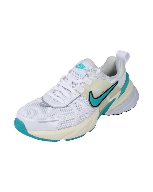 Nike White V2K Run Running Trainers