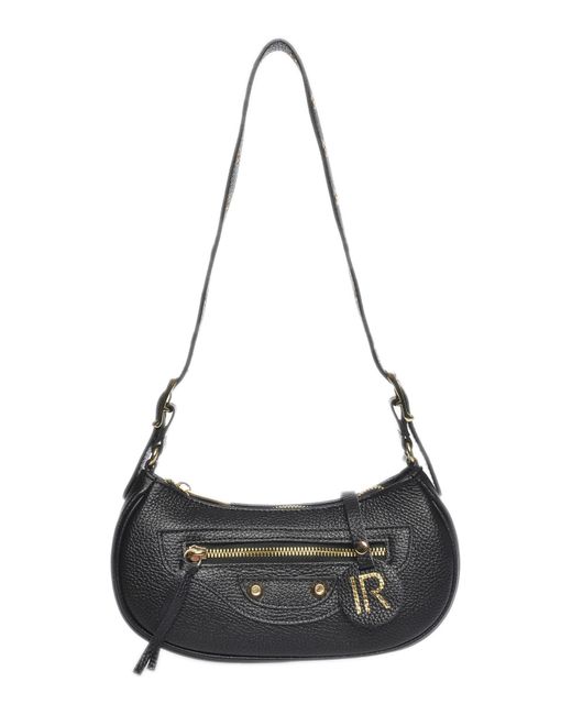 Isabella Rhea Black Rindsledertasche