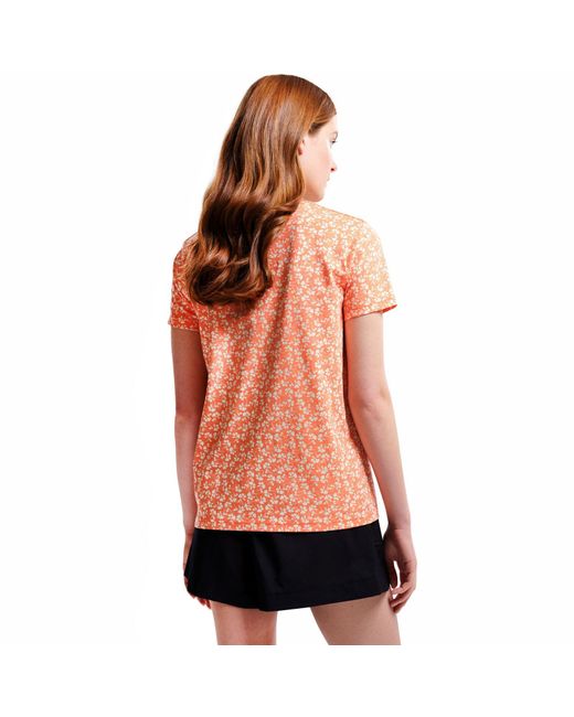 Regatta Black Orla Kiely Easy-To-Wear Cotton T-Shirt Tee Top