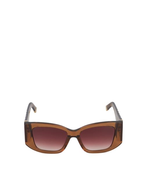 Dune Pink Gleam Rectangular Frame Sunglasses