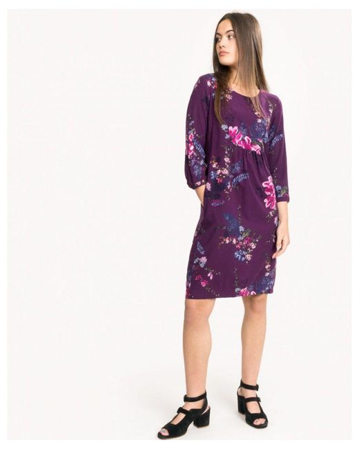 Joules Purple Alison Woven Dress