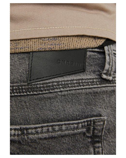 Chasin' Jeans Met Rechte Pijp Ivor Noah in het Gray voor heren