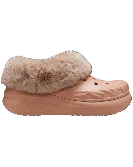 CROCSTM Brown Furever Crush Shuv Clogs Flats for men