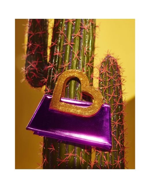 River Island Purple Heart Handle Bag