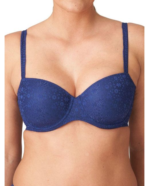 Primadonna Blue Twist Epirus Balcony Bra Royal