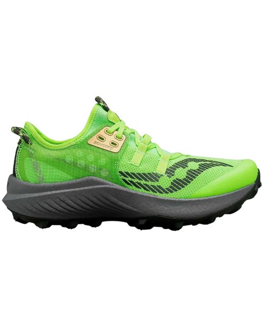 Saucony Green Endorphin Running Trainers (Lime) for men