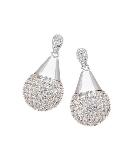 Orphelia White 925 Sterling Drop Earrings
