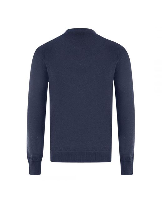 Lyle & Scott Blue Golf Crew Neck Sweater Material_Wool1 for men