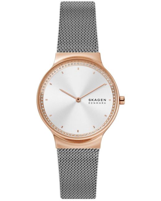 Skagen Gray Freja Watch Skw3017 Stainless Steel