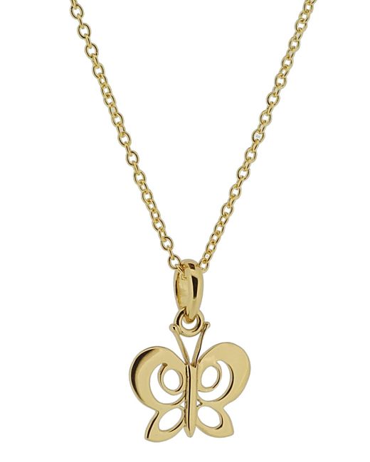 Orphelia Metallic 'Butterfly' 925 Sterling Chain With Pendant