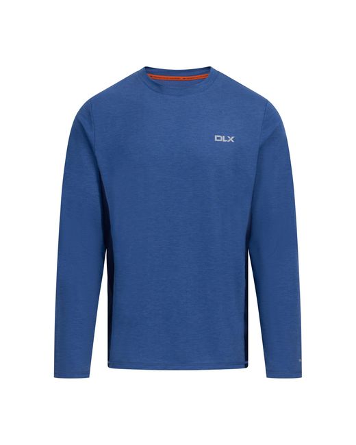 Trespass Blue Charlie Long-Sleeved T-Shirt Marl) for men