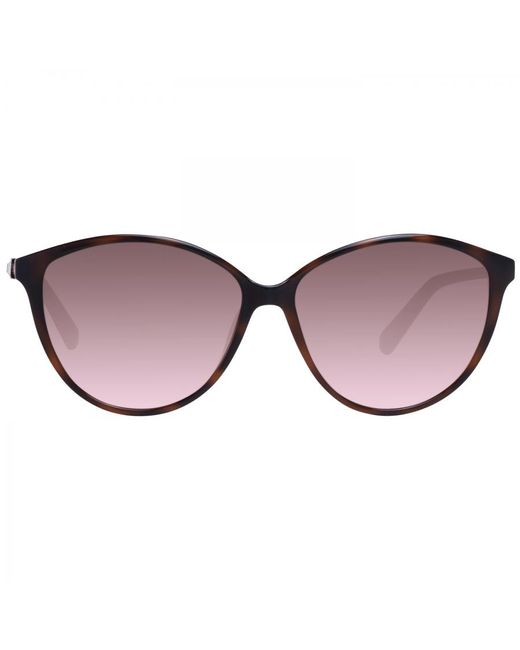 Swarovski Brown Acetate Sunglasses With Oval Shape Sk0331S