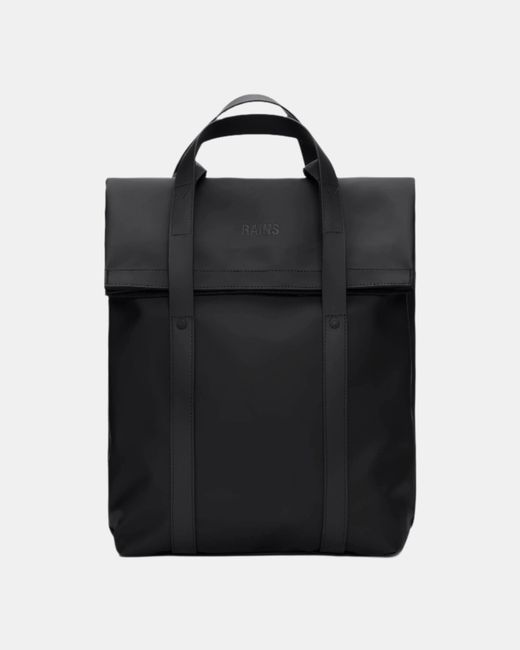 Rains Black Tote Backpack