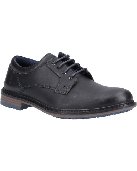 Hush Puppies Black Julian Leather Shoes for men