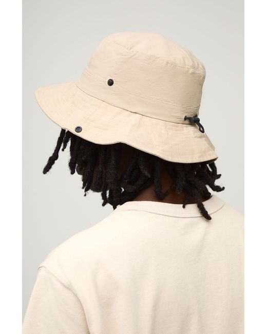 BoohooMAN Black Packable Bucket Hat for men