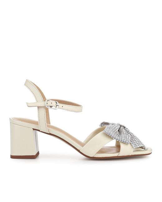 Jones Bootmaker Metallic Juliana Smart Buckled Leather Sandals