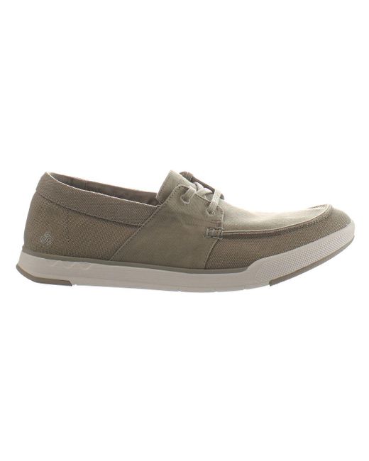 Clarks Gray Step Isle Base Shoes for men