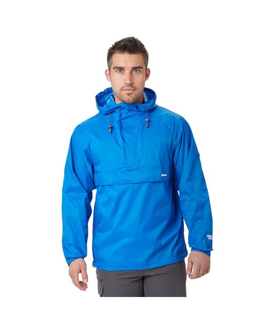 Peter Storm Blue Waterproof, Lightweight & Packable Cagoule With Large Zipped Pocket for men